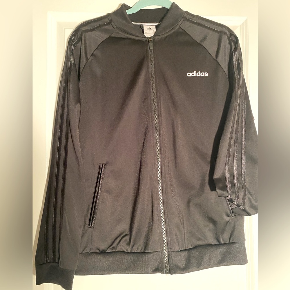 Adidas Women Warm-Up 3-Stripes Black Track Jacket